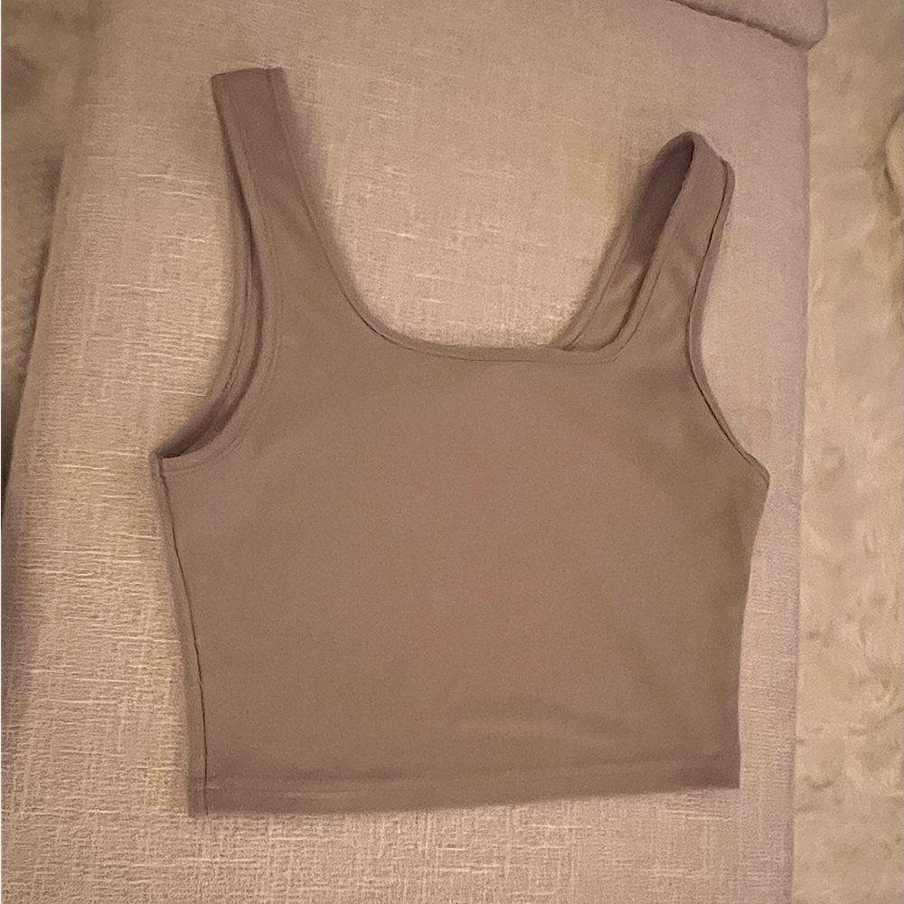 Grey crop top
